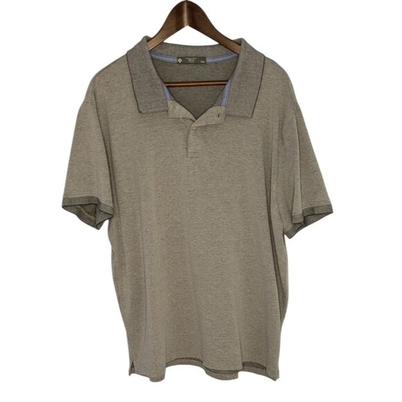Member's Mark Gray Stretch Cotton Polo Shirt XXL Short Sleeve - Picture 1 of 10
